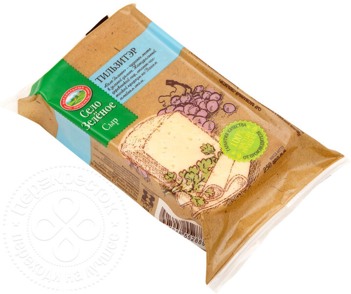 Сыр Село Зеленое Тильзитер 50% 250г