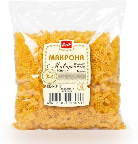 Колос пшеницы и макароны