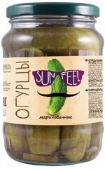 Огурцы SUNFEEL маринованные , 720 гр, стекло