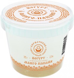 Йогурт Киржачский молочный завод Манго-папайя 2.5% 315 г
