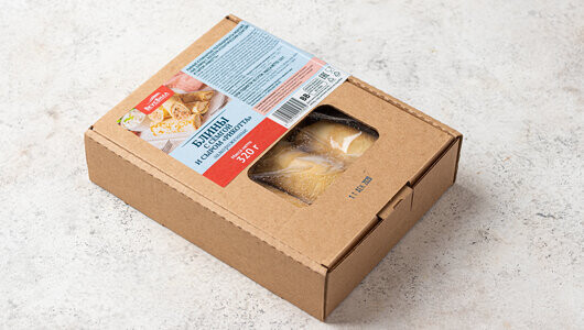 Блины с семгой и сыром «Рикотта», замороженные