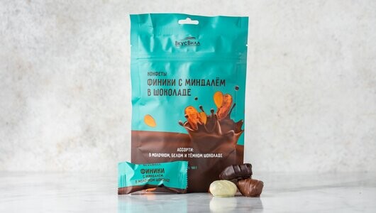 Конфеты «Финики с миндалем в шоколаде»
