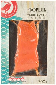 Форель слабосоленая АШАН филе-кусок, 200 г