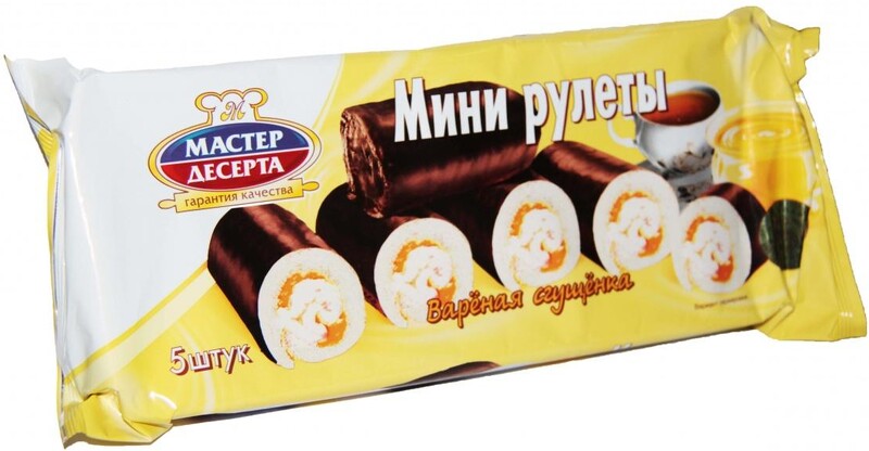 Мини-рулет Мастер десерта вареная сгущенка 175 гр Раменский КК
