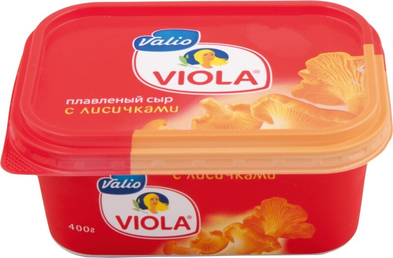 Сыр плавленый Viola с лисичками 60% 400 г бзмж