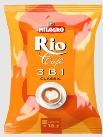 Напиток кофейный растворимый 3в1 Milagro rio, 50х18 г