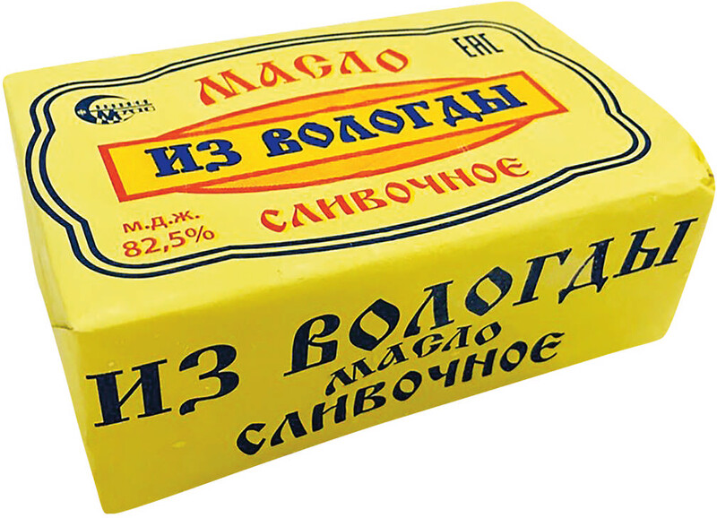 Масло Из Вологды сливочное 82,5%, 360 г