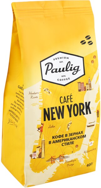 Кофе Paulig Cafe New York в зернах 400 г