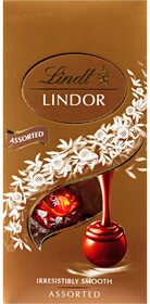 Конфеты шоколадные LINDT Lindor Ассорти Сумка, 100 г X 1 штука