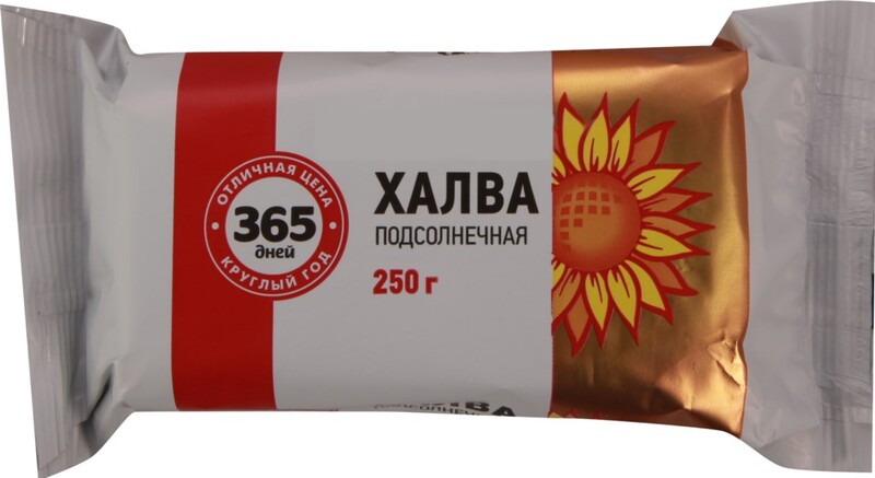 Халва 365 ДНЕЙ Подсолнечная, 250г Россия, 250 г