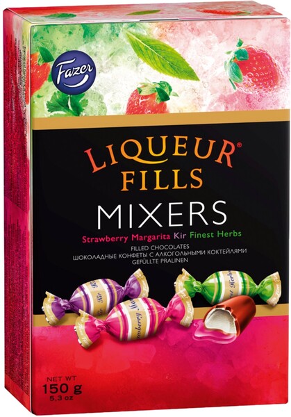Конфеты Fazer Liqueur Fills Mixers 150г