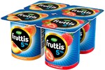 Продукт йогуртный Кампина Фруттис 115г 5% персик/клубника стакан