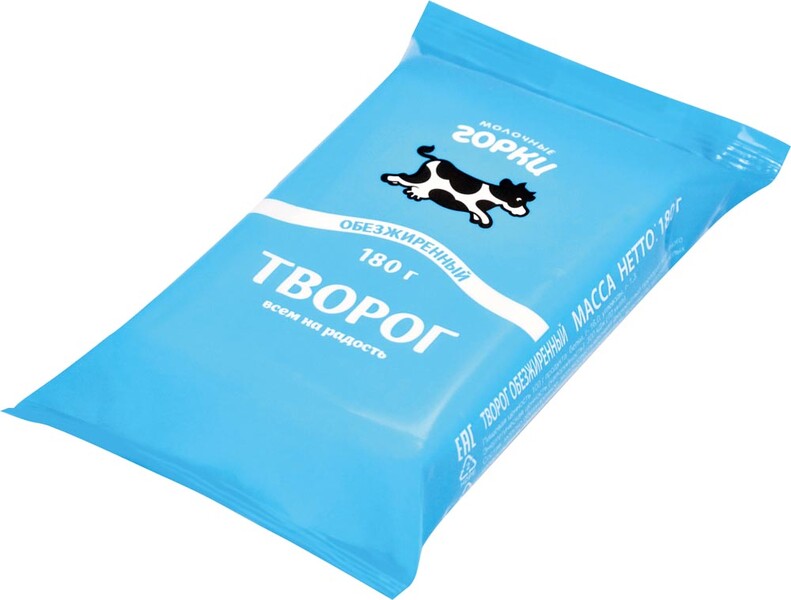 Творог Молочные горки обезжиренный 0% 180 г