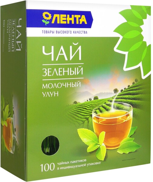 Чай зеленый ЛЕНТА Молочный Улун к/уп 100пак