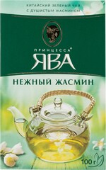 Чай Принцесса Ява Нежный Жасмин зеленый листовой 100 г