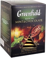 Чай Greenfield Mint Chocolate черный 20 пирамидок по 1.8 г
