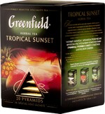 Фруктовый чай Greenfield Tropical Sunset в пирамидках 1,8 г 20 шт