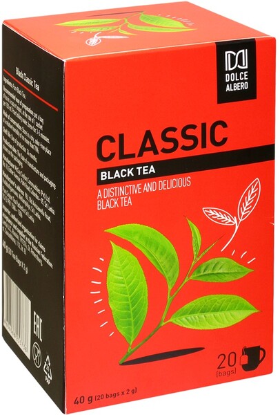 Чай черный DOLCE ALBERO классический 20пак