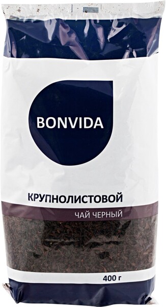 Чай черный BONVIDA байховый крупнолист м/у 400г