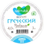 Йогурт LACTICA греческий 4%, 3 кг БЗМЖ