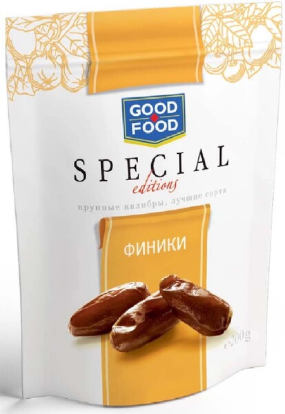 Сухофрукты Good Food финики, 200 гр.