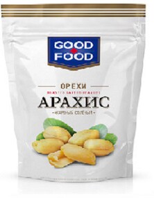 Арахис Good-Food жареный соленый 150г