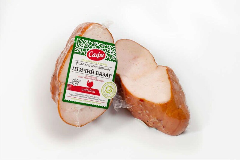 Филе варено-копченое «Сафа» грудки индейки, вес