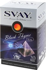 Чай черный Svay Black Thyme С чабрецом и апельсином 20 пакетов