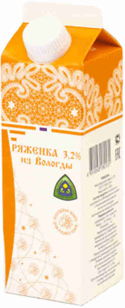 БЗМЖ Ряженка Из Вологды 3,2%  450г