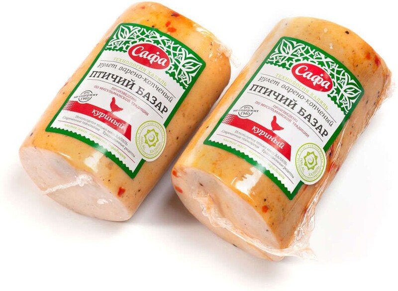 Рулет варено-копченый «Сафа» куриный Халяль, вес