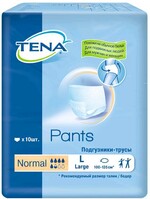Подгузники-Трусы для взрослых Tena Pants Normal размер L 100-135 см 10 шт