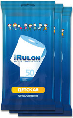 Влажная детская туалетная бумага Mon Rulon 50 шт