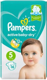 Подгузники Pampers Active Baby-Dry 5 (11-16 кг, 16 штук)