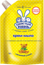 Крем-мыло детское «Ушастый нянь» с оливковым маслом и экстрактом алоэ вера, 500 мл