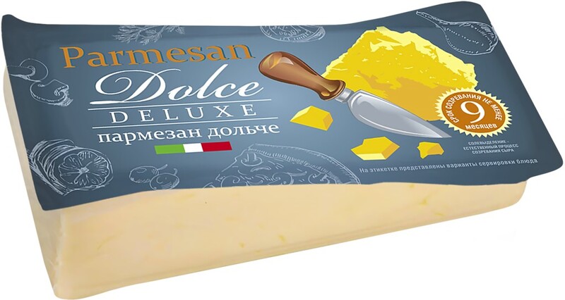 Сыр твердый Пармезан Dolce Deluxe 34% 200 г
