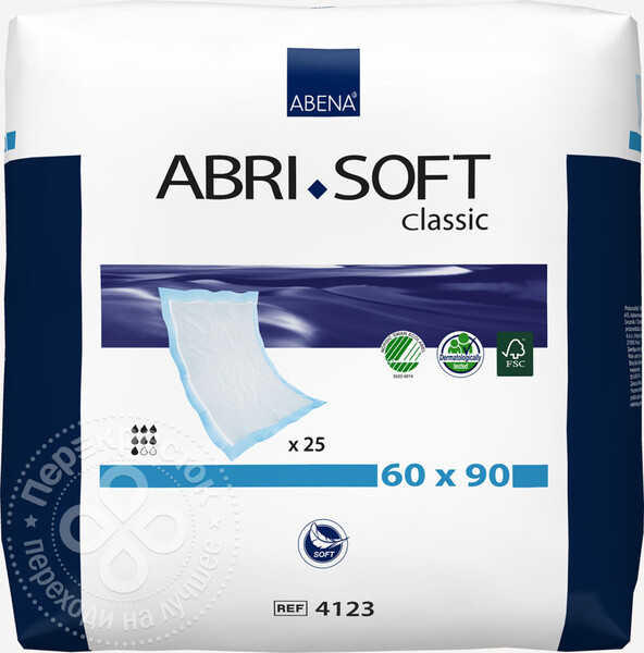 Пеленки одноразвовые Abena Abri-Soft Classic 60*90см*25шт