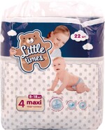 Подгузники детские LITTLE TIMES Maxi 8–18кг, 22шт