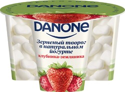 Творог Danone зерненый в йогурте клубника-земляника 5% 150 г