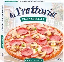 Пицца LA TRATTORIA ассорти 335г