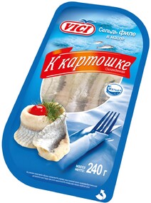 Филе сельди в масле Vici к картошке охлажденное 240 г