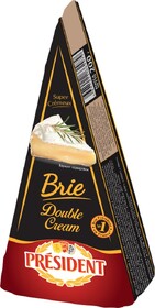 Сыр President Brie Double Cream мягкий с белой плесенью 73% 200г