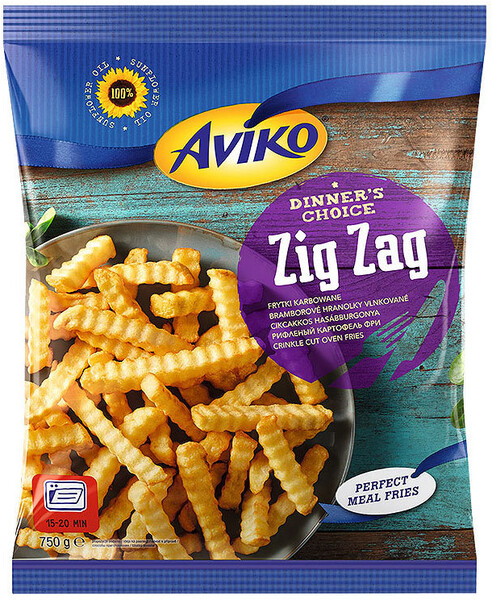 Картофель фри Aviko Zig Zag рифлёный для духовой печи, 750 г