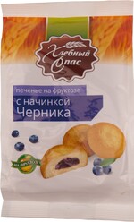 Печенье на фруктозе Хлебный Спас с черникой, 200 г