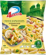 Итальянское блюдо 4 СЕЗОНА Пенне Карбонара, 600г Россия, 600 г