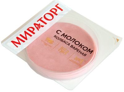 Колбаса вареная с молоком нарезка 160г Мираторг