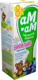 БЗМЖ Продукт кисломолочный Бифилайф черника 2.5% 210г Ам-Ам
