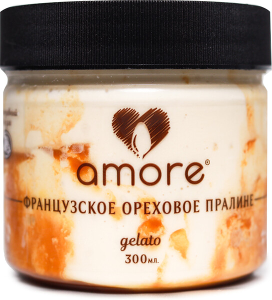 Мороженое Amore Молочное Французское Ореховое Пралине 290г Россия