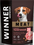 Корм сухой Winner Meat полнорационный с нежной телятиной для взрослых собак мелких пород 500 г