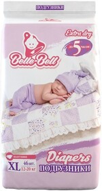 Подгузники Belle-Bell Diapers XL 46шт 12-20кг до 5 часов, 1.60кг