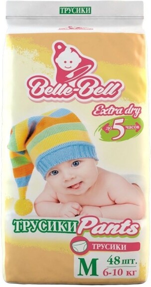 Трусики Belle-Bell Pants M 48шт 6-10кг до 5 часов, 1.70кг